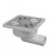 Sifon pardoseala 100*100 lateral D 32 cu gratar inox