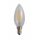 Bec Filament Lumanare E14, 4W 45W, 3000K, lumina calda